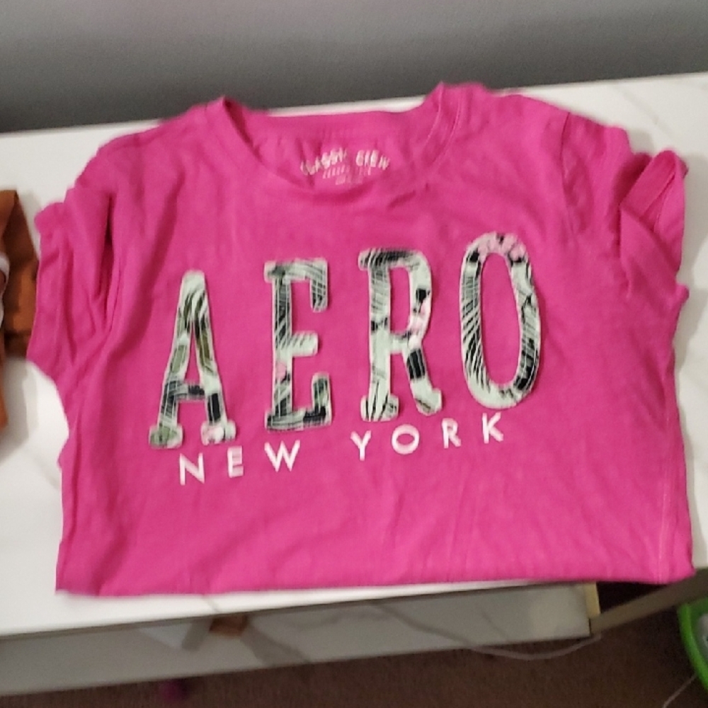 Aeropostale Pink New York Graphic Tee
